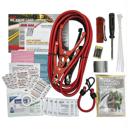 Lifeline AAA Traveler Road Emergency Kit 64 pieces
