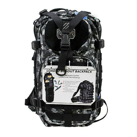 G.P.S. Tactical Bug out Loaded Backpack - Digital Gray